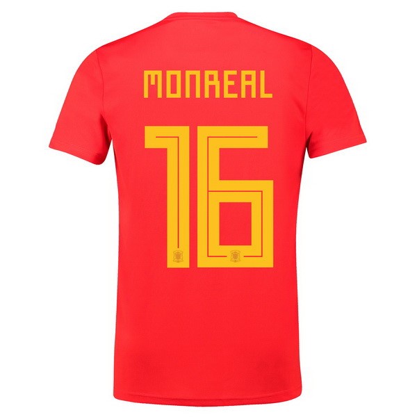Camiseta España 1ª Monreal 2018 Rojo